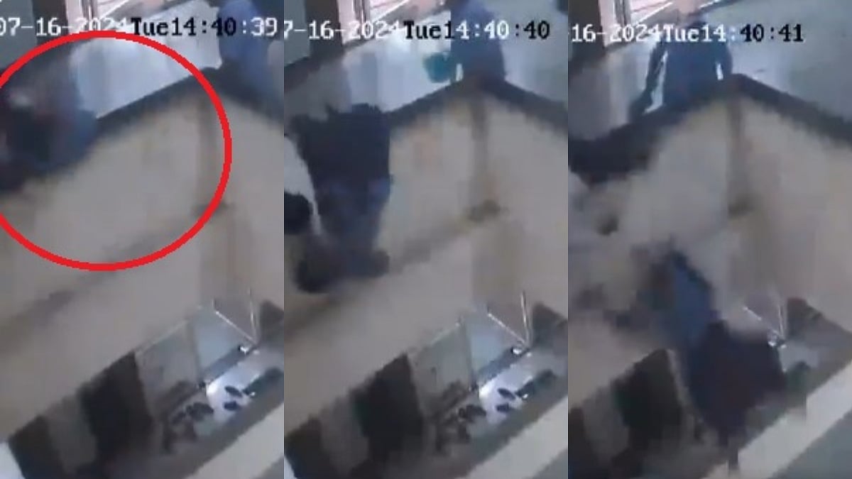 X/@Rajmajiofficial : Screengrabs from the CCTV footage | 